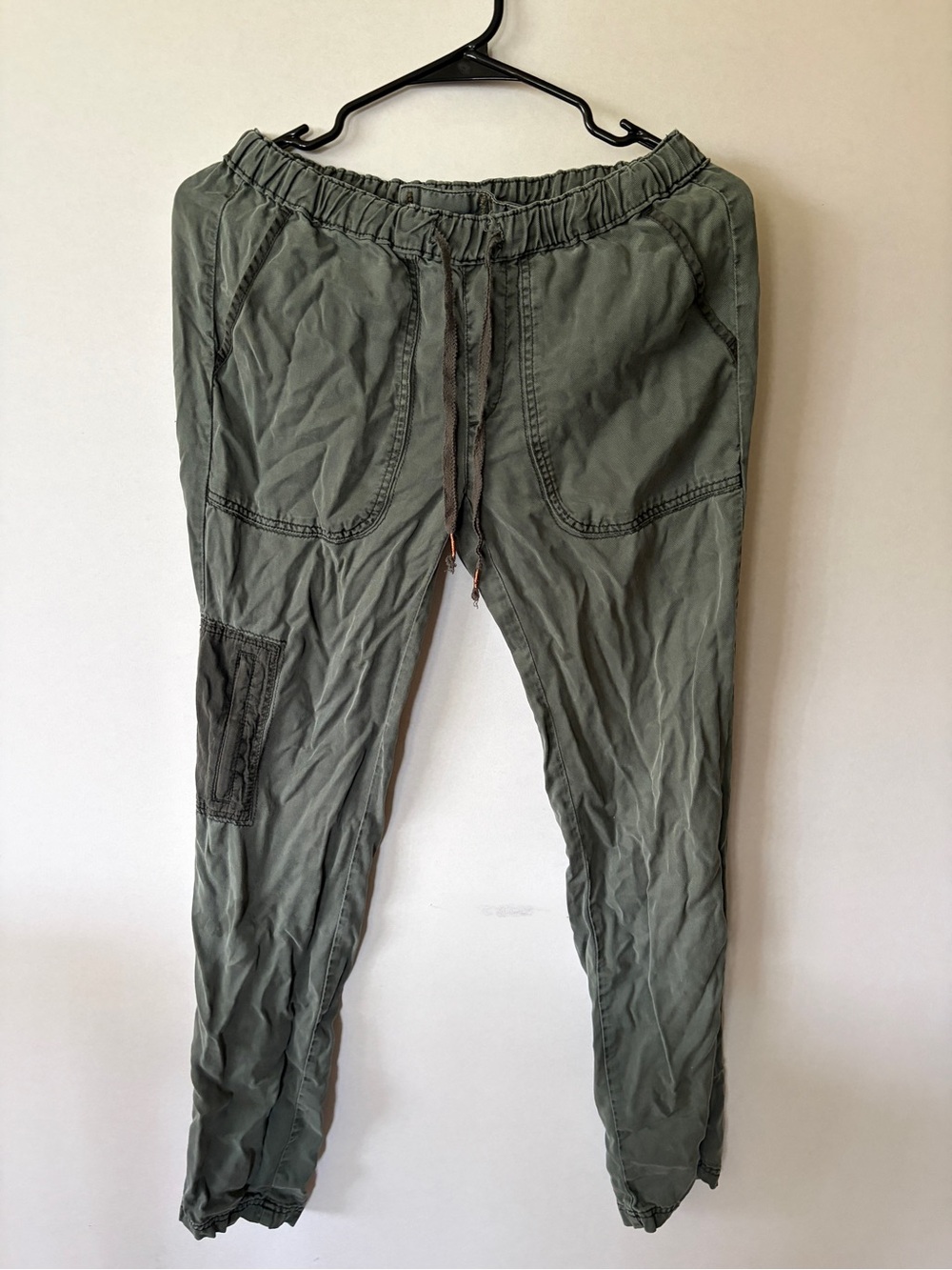 Men's Olive Cargo Jogger Pants with Utility Pocket